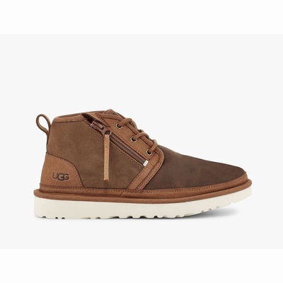 Botas UGG Neumel Zip Homem Marrom | PT-ZESCB